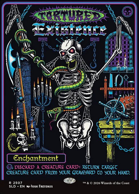 Tortured Existence (Borderless · Full Art) (SLD 2507) [Secret Lair Drop]