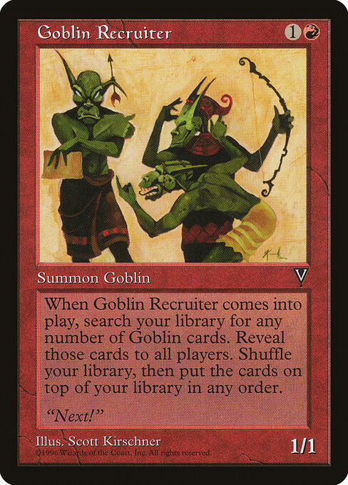Goblin Recruiter (VIS 80) [Visions]