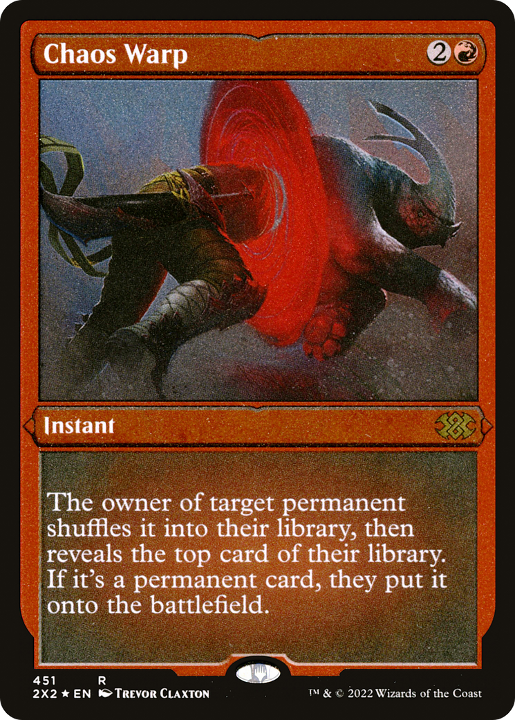 Chaos Warp (Foil Etched) [Double Masters 2022]