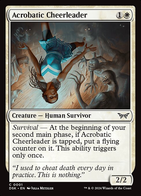 Acrobatic Cheerleader (DSK 1) [Duskmourn: House of Horror]