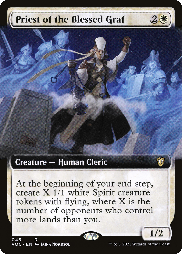 Priest of the Blessed Graf (Extended Art) [Innistrad: Crimson Vow Commander]