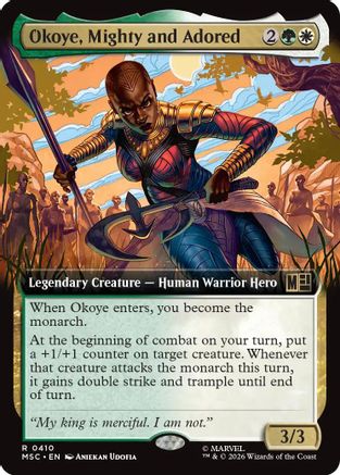 Okoye, Mighty and Adored (Extended Art) (MSC-410) - Commander: Marvel Super Heroes