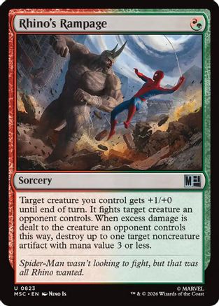 Rhino's Rampage (MSC-823) - Commander: Marvel Super Heroes