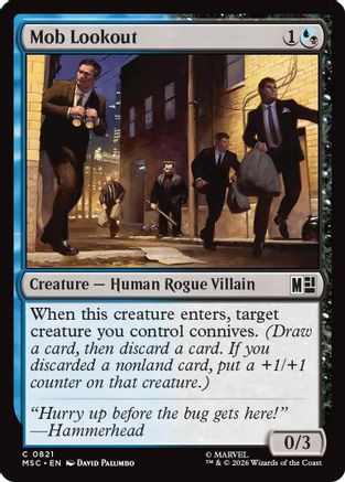 Mob Lookout (MSC-821) - Commander: Marvel Super Heroes Foil