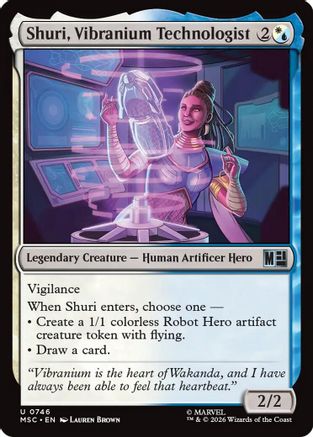 Shuri, Vibranium Technologist (MSC-746) - Commander: Marvel Super Heroes
