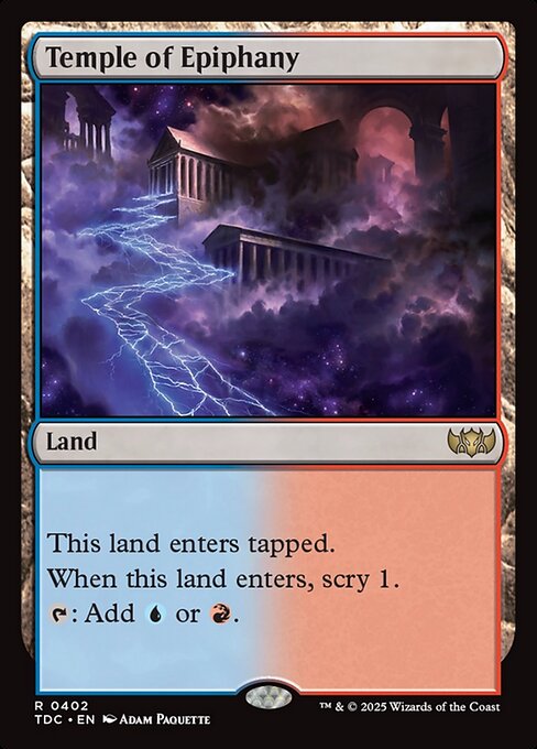 Temple of Epiphany (TDC 402) [Tarkir: Dragonstorm Commander]