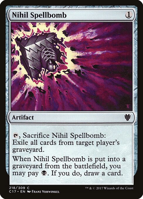 Nihil Spellbomb (C17 218) [Commander 2017]