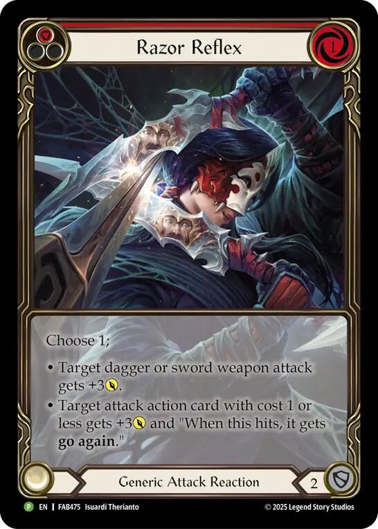 Razor Reflex (Red) [FAB475] (Promo)  Rainbow Foil