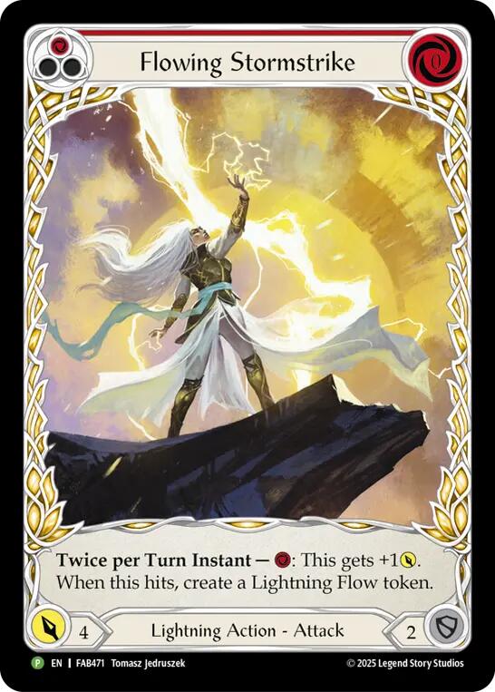 Flowing Stormstrike [FAB471] (Promo)  Rainbow Foil