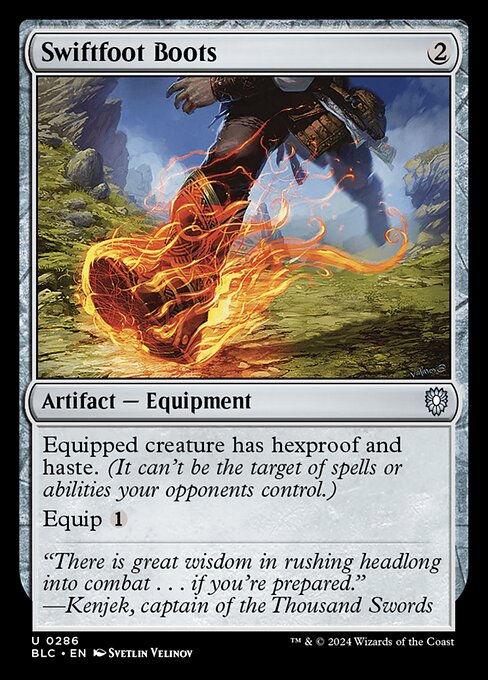 Swiftfoot Boots (BLC 286) [Bloomburrow Commander]