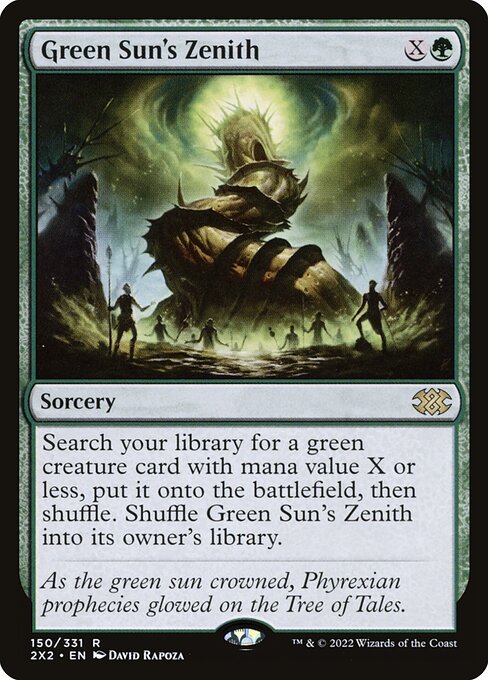 Green Sun's Zenith (2X2 150) [Double Masters 2022]