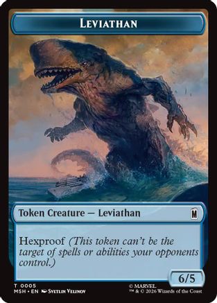 Leviathan // Food Double-Sided Token (MSH-005/019) - Marvel Super Heroes Foil