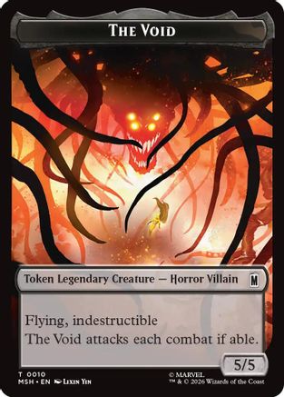 The Void // Squirrel Double-Sided Token (MSH-010/014) - Marvel Super Heroes Foil