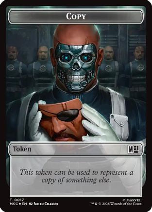 Copy // Soldier Double-Sided Token (Surge Foil) (MSC-17 // 23) - Commander: Marvel Super Heroes Foil