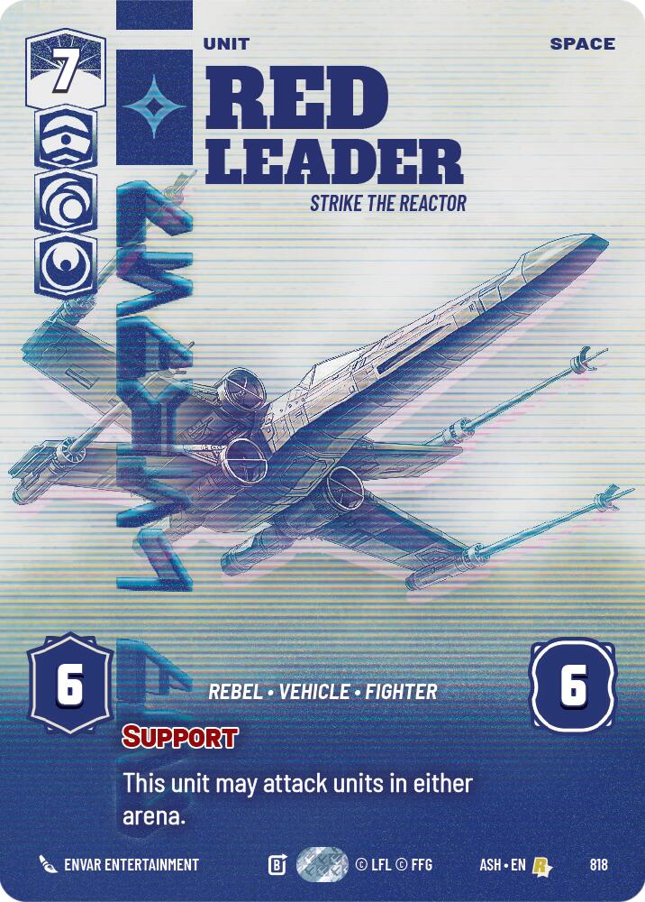 Red Leader - Strike the Reactor (818) (Prestige) (818) [Ashes of the Empire]