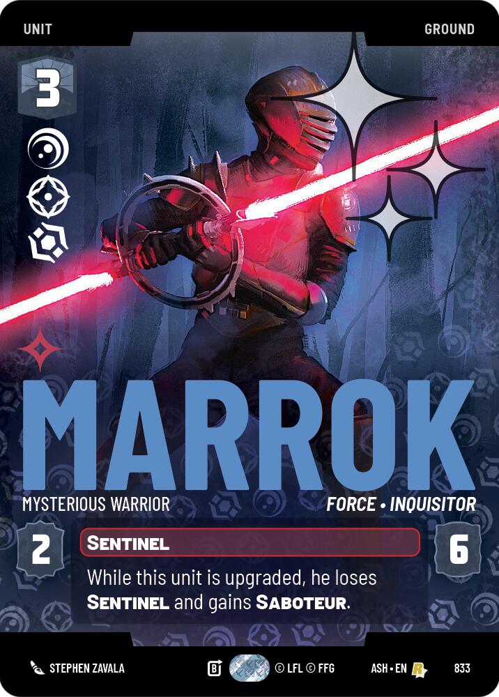 Marrok - Mysterious Warrior (833) (Prestige Foil) (833) [Ashes of the Empire]