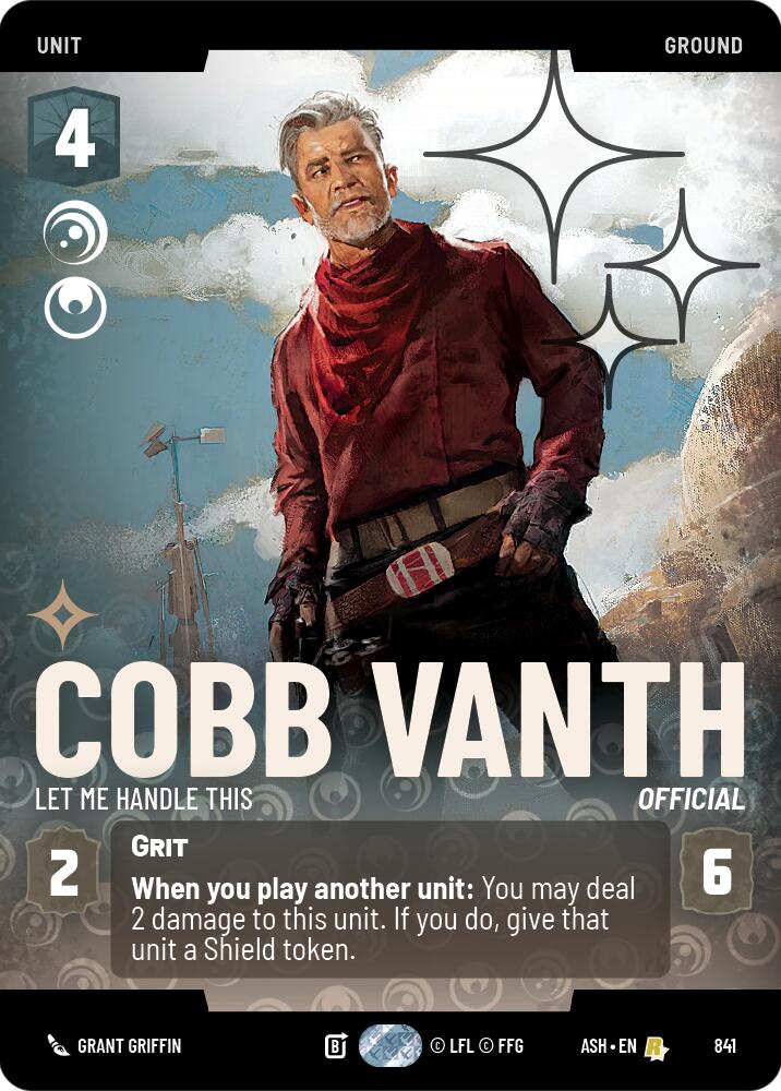Cobb Vanth - Let Me Handle This (841) (Prestige Foil) (841) [Ashes of the Empire]