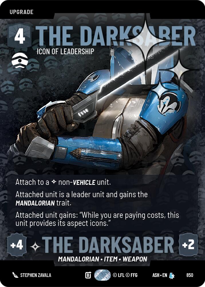 The Darksaber - Icon of Leadership (850) (Prestige Foil) (850) [Ashes of the Empire]