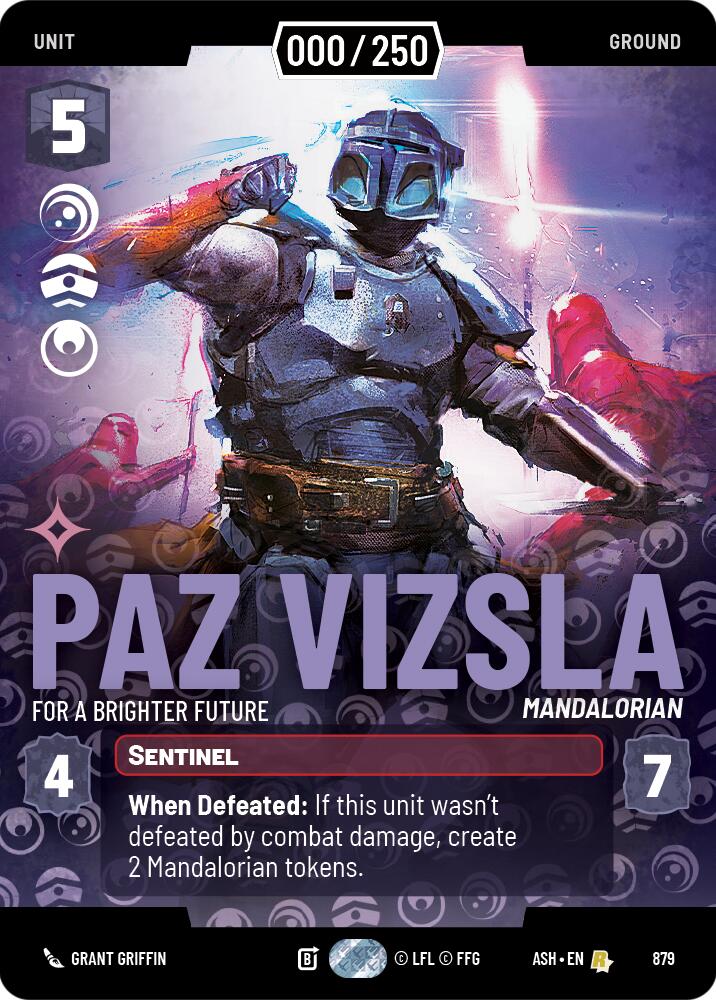 Paz Vizsla - For a Brighter Future (879) (Serialized) (879) [Ashes of the Empire]