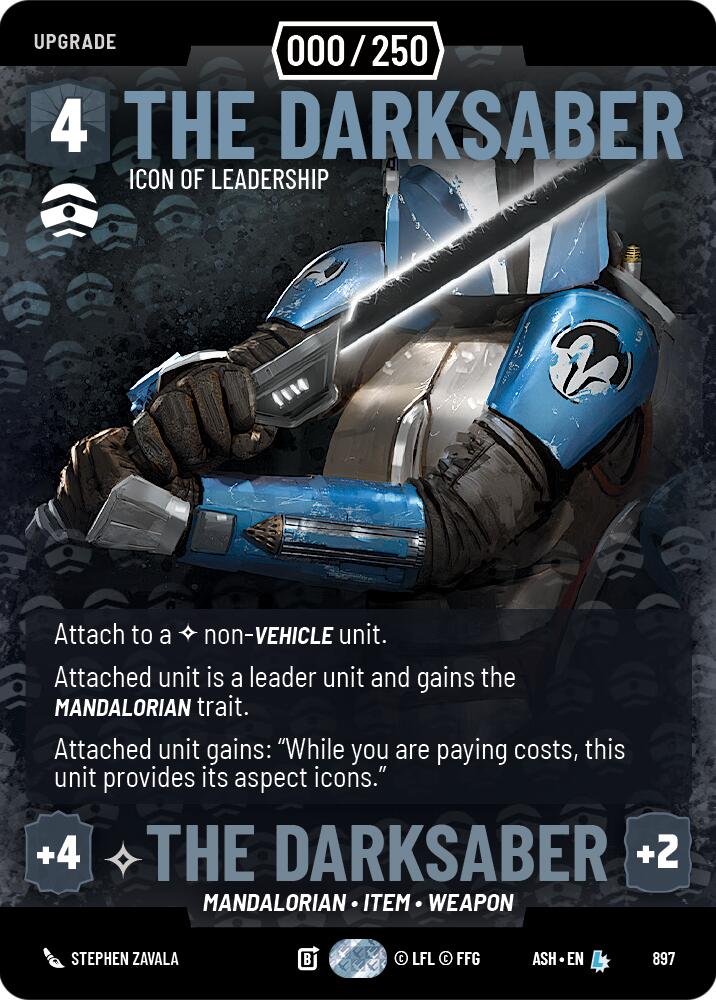 The Darksaber - Icon of Leadership (897) (Serialized) (897) [Ashes of the Empire]