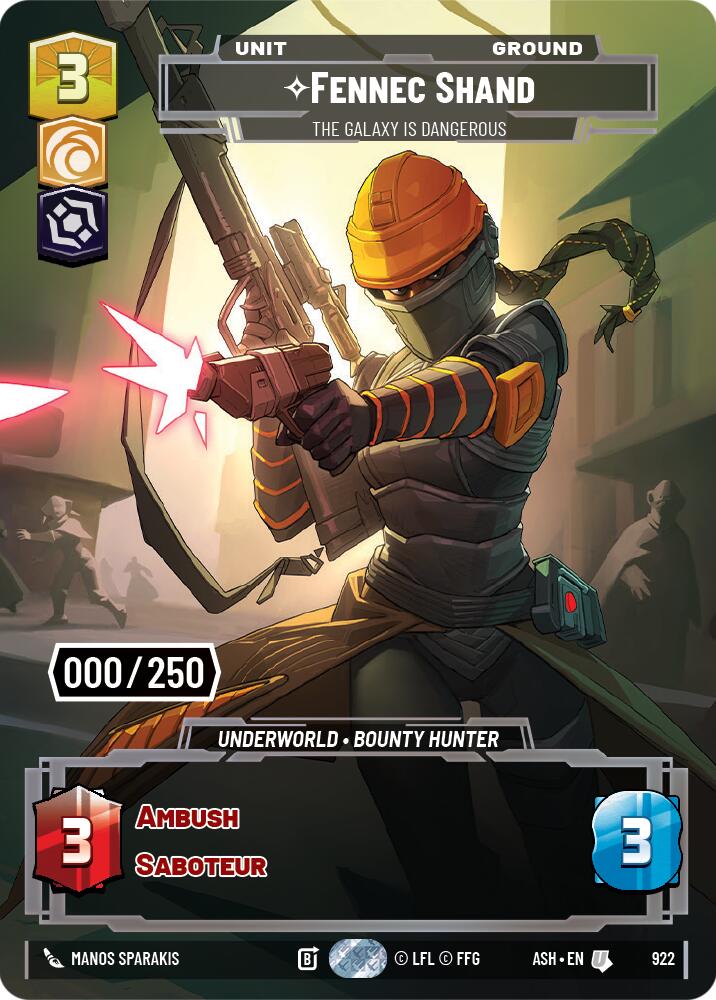 Fennec Shand - The Galaxy Is Dangerous (922) (Serialized) (922) [Ashes of the Empire]