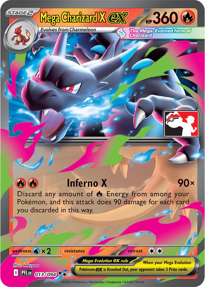 Mega Charizard X ex (013/094) [Prize Pack Series Nine]