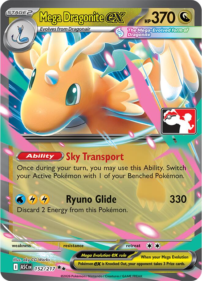 Mega Dragonite ex (152/217) [Prize Pack Series Nine]