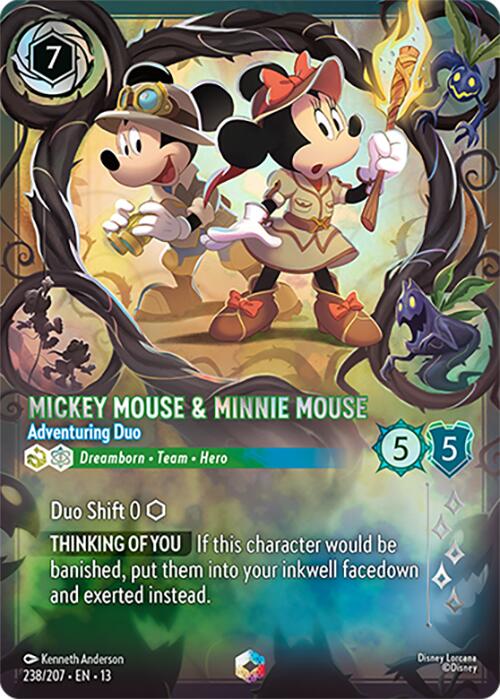 Mickey Mouse & Minnie Mouse - Adventuring Duo (Enchanted) (238/204) [Attack of the Vine!]