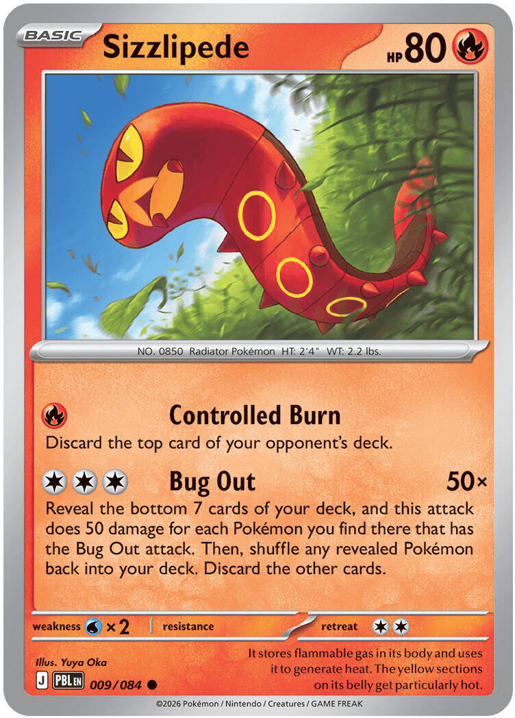 Sizzlipede (009/084) [Mega Evolution: Pitch Black]