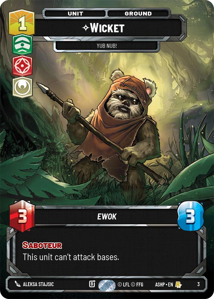 Wicket - Yub Nub! (3) (3) [Ashes of the Empire Weekly Play Promos]
