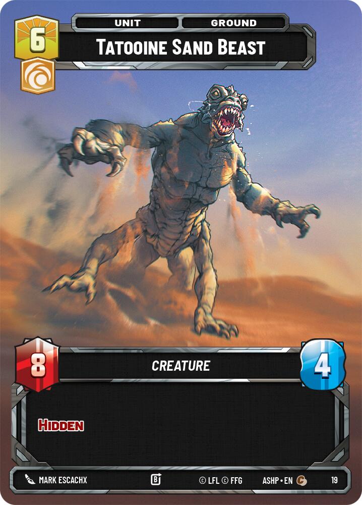 Tatooine Sand Beast (19) (19) [Ashes of the Empire Weekly Play Promos]