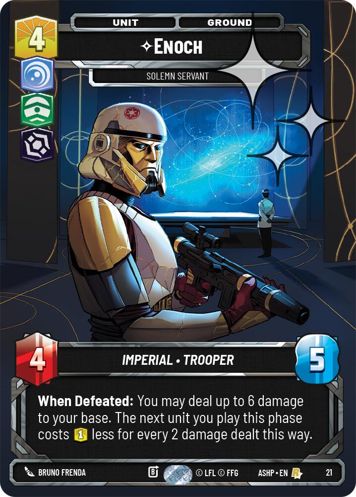Enoch - Solemn Servant (21) (Foil) (21) [Ashes of the Empire Weekly Play Promos]