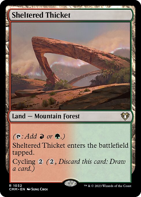 Sheltered Thicket (CMM 1032) [Commander Masters]