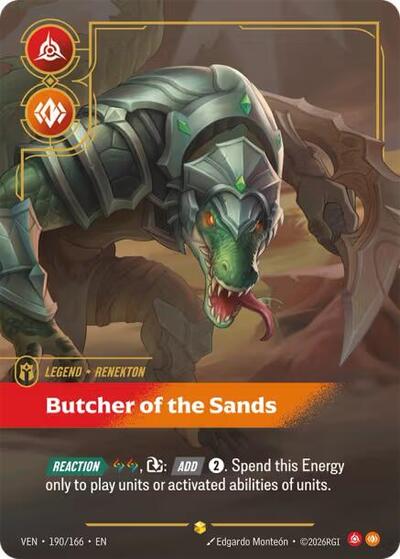 Renekton - Butcher of the Sands (VEN 190/166) [Vendetta]
