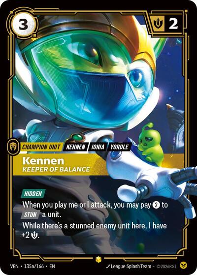 Kennen - Keeper of Balance (VEN 135a/166) [Vendetta]