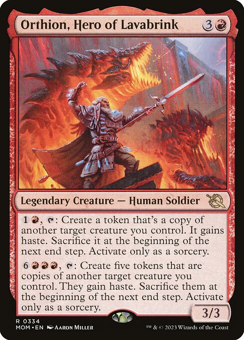 Orthion, Hero of Lavabrink (MOM 334) [March of the Machine]