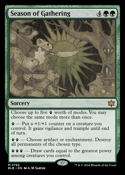 Season of Gathering (BLB 192) [Bloomburrow]