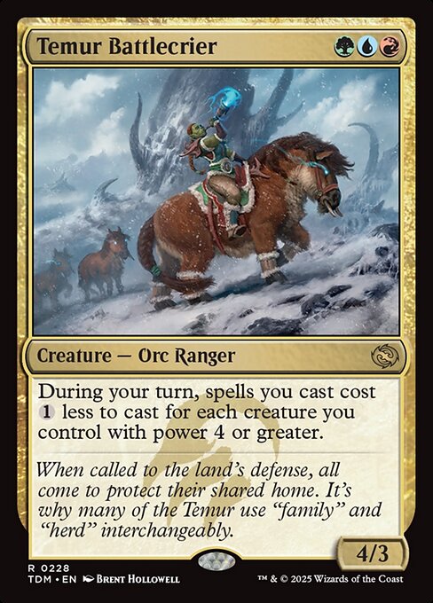 Temur Battlecrier (TDM 228) [Tarkir: Dragonstorm]