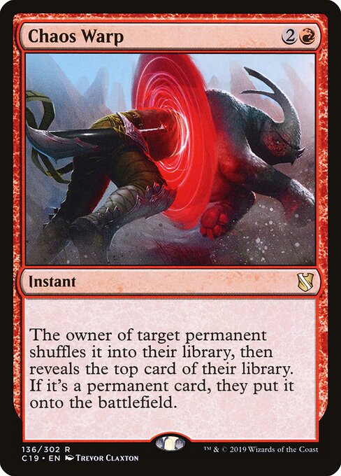 Chaos Warp (C19 136) [Commander 2019]