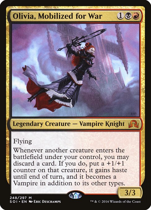Olivia, Mobilized for War (SOI 248) [Shadows over Innistrad]