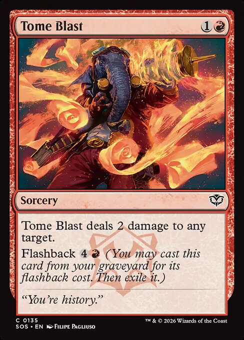 Tome Blast (SOS 135) [Secrets of Strixhaven]