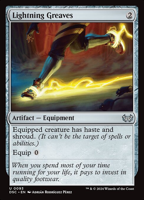 Lightning Greaves (DSC 93) [Duskmourn: House of Horror Commander]