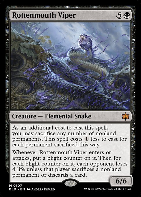 Rottenmouth Viper (BLB 107) [Bloomburrow]