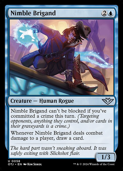 Nimble Brigand (OTJ 58) [Outlaws of Thunder Junction]