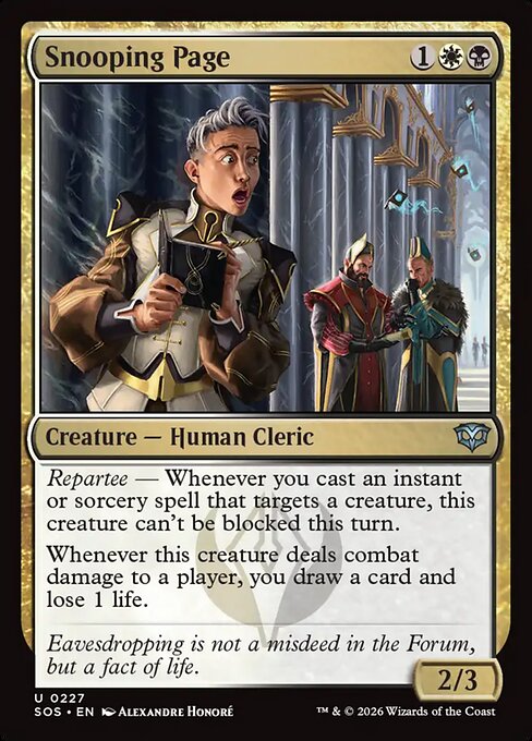 Snooping Page (SOS 227) [Secrets of Strixhaven]