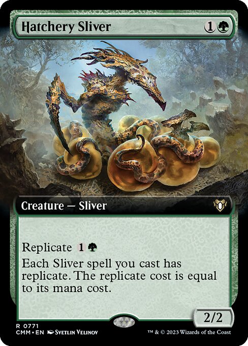 Hatchery Sliver (Extended Art) (CMM 771) [Commander Masters]