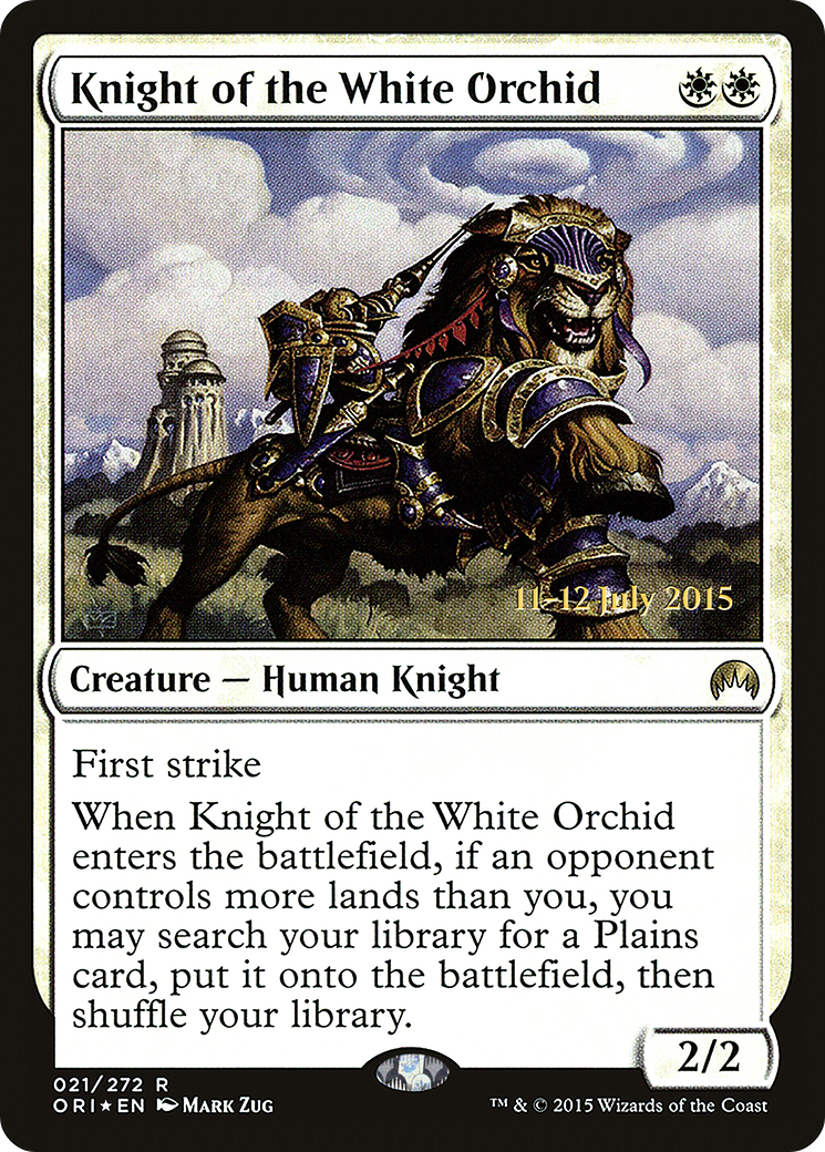 Knight of the White Orchid [Magic Origins Prerelease Promos]