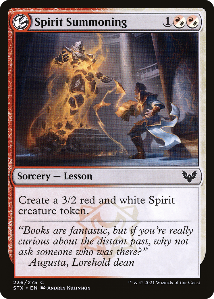Spirit Summoning [Strixhaven: School of Mages]