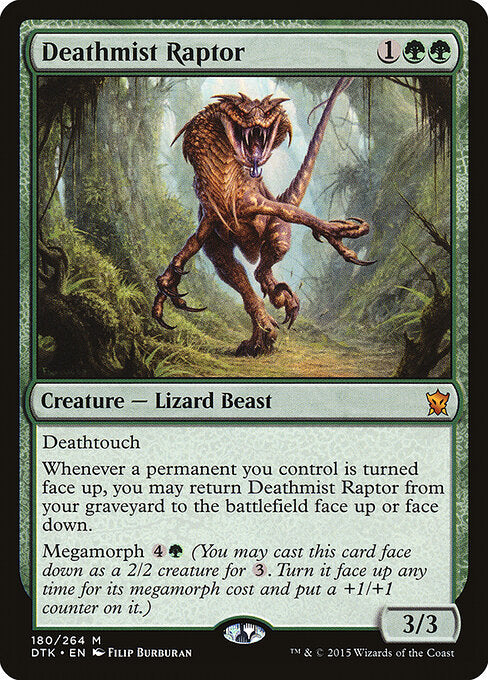 Deathmist Raptor (DTK 180) [Dragons of Tarkir]