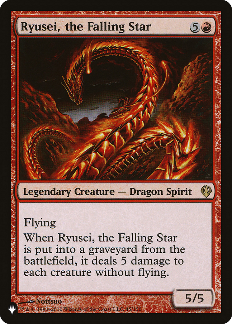 Ryusei, the Falling Star [The List]